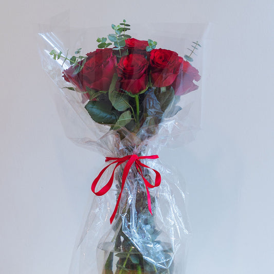 Wrapped Eucalyptus Rose Bouquet