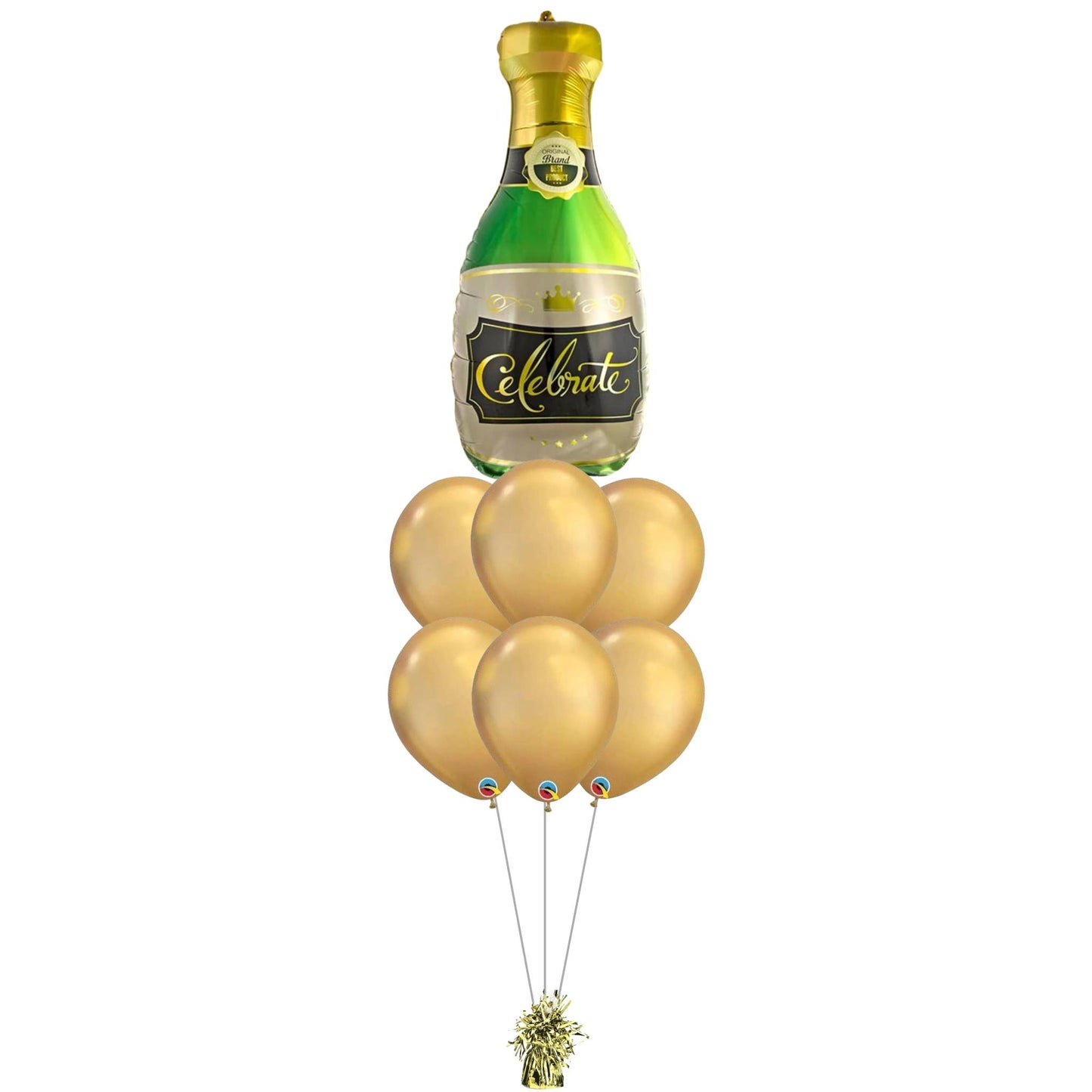 Celebrate Bottle foil balloon Helium Filled Quality