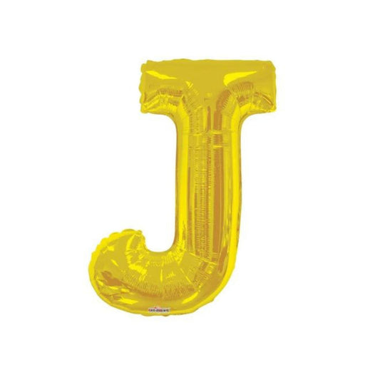 34" Gold Letter J (Helium Filled)