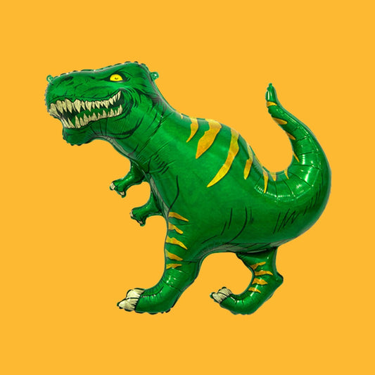 Green Classic ROAW Dinosaur Foil Balloon
