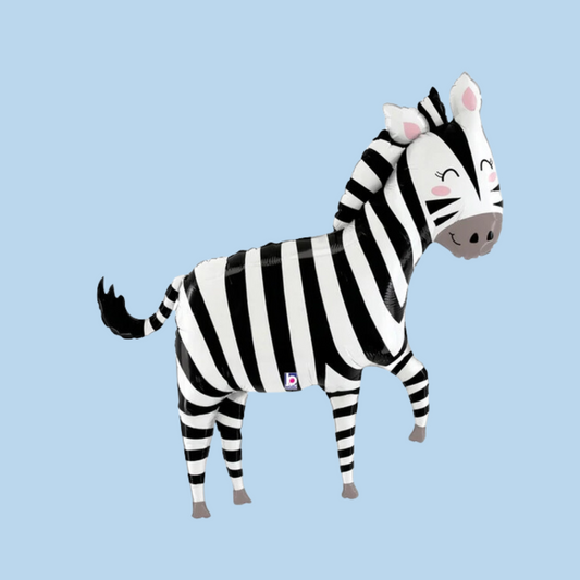 Cute Zebra Foil Balloon
