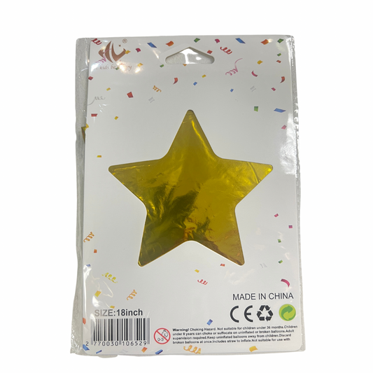 Gold Foil Star 18-Inch