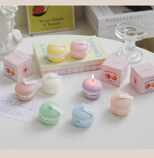 Macaron incense candles decor props with infused smells