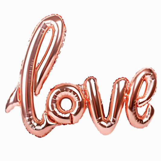 LOVE Script Air-filled Foil Balloon