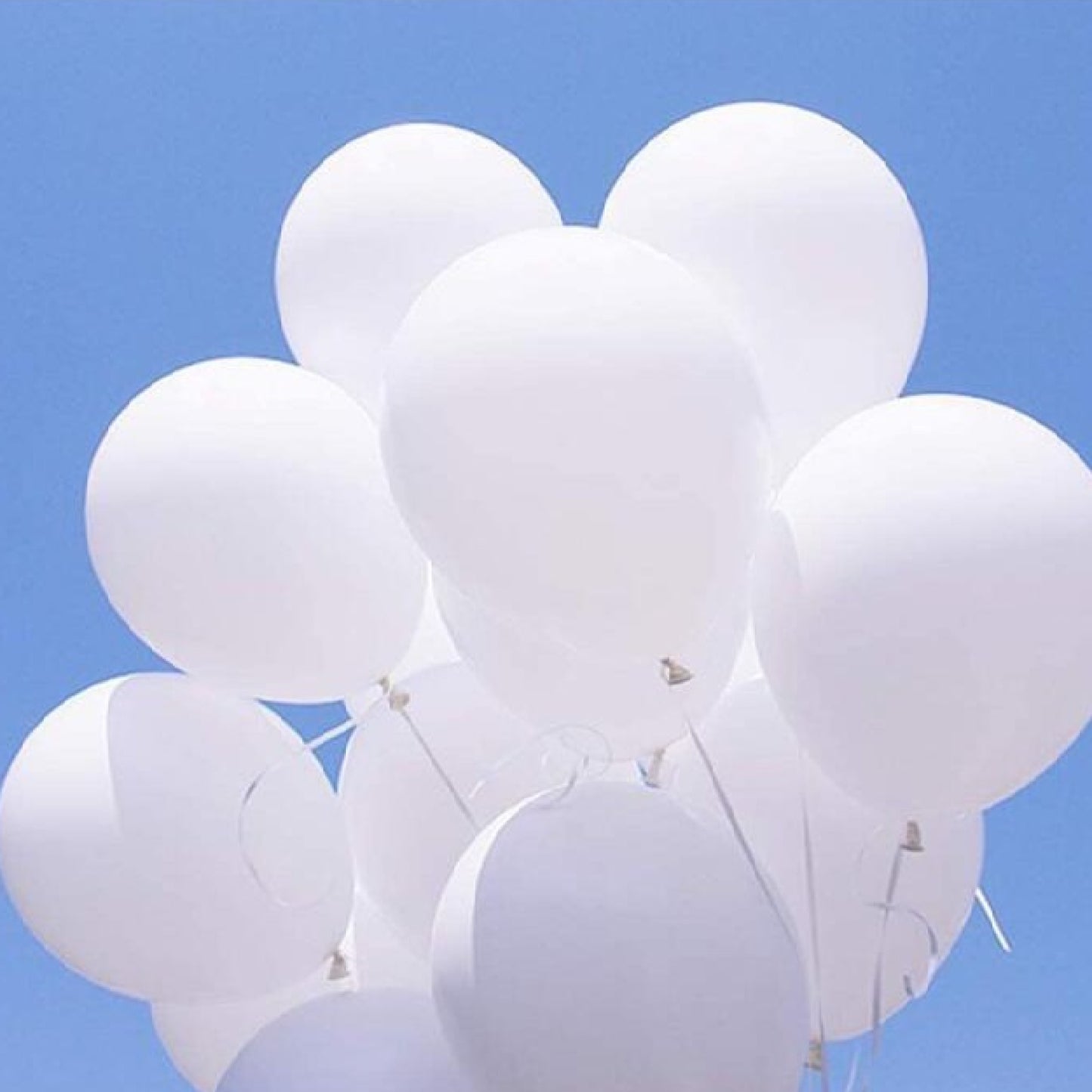11-Inch White Helium Balloon – Classic & Elegant Party Decor