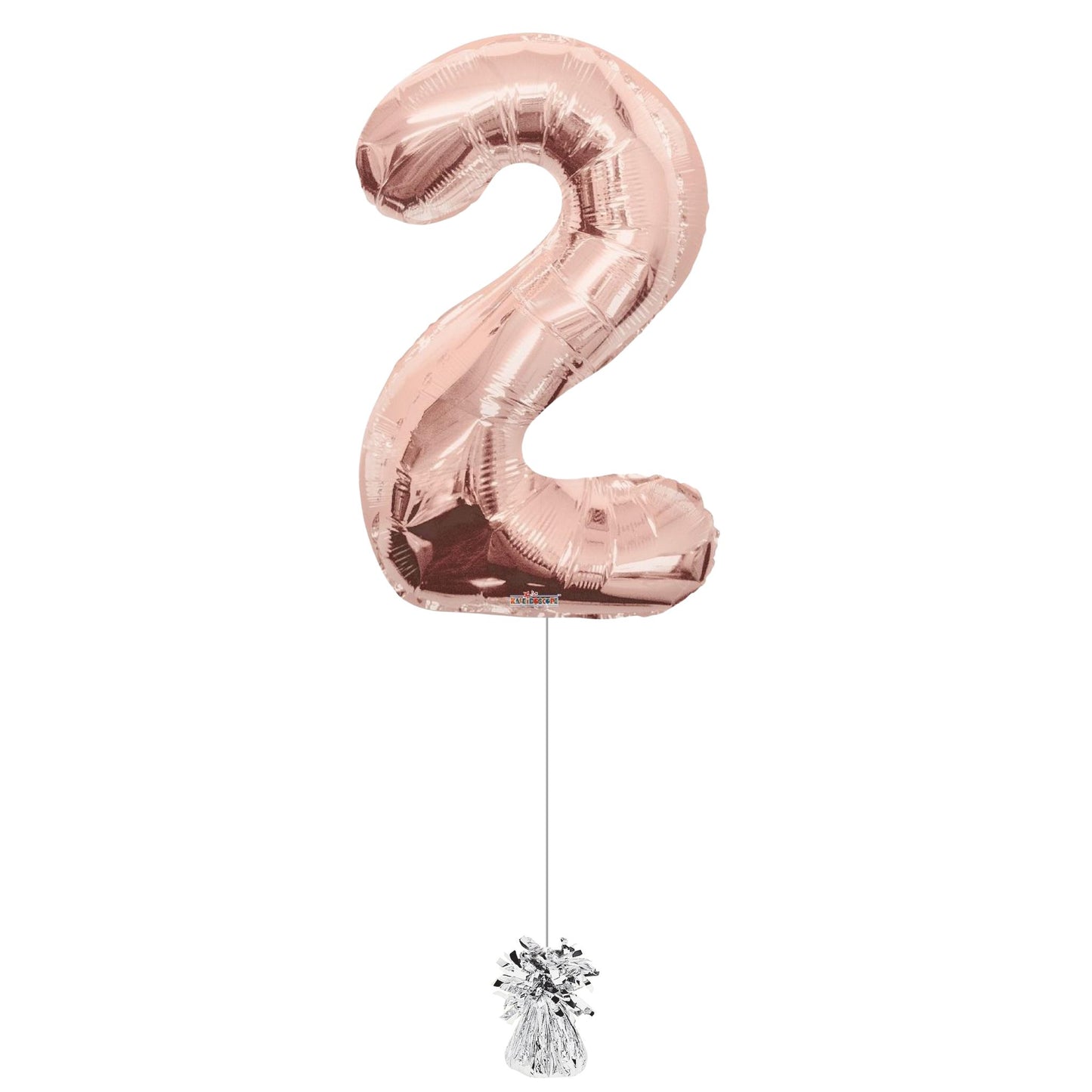 34 inch Rose Gold Balloon Number 2 Helium filled