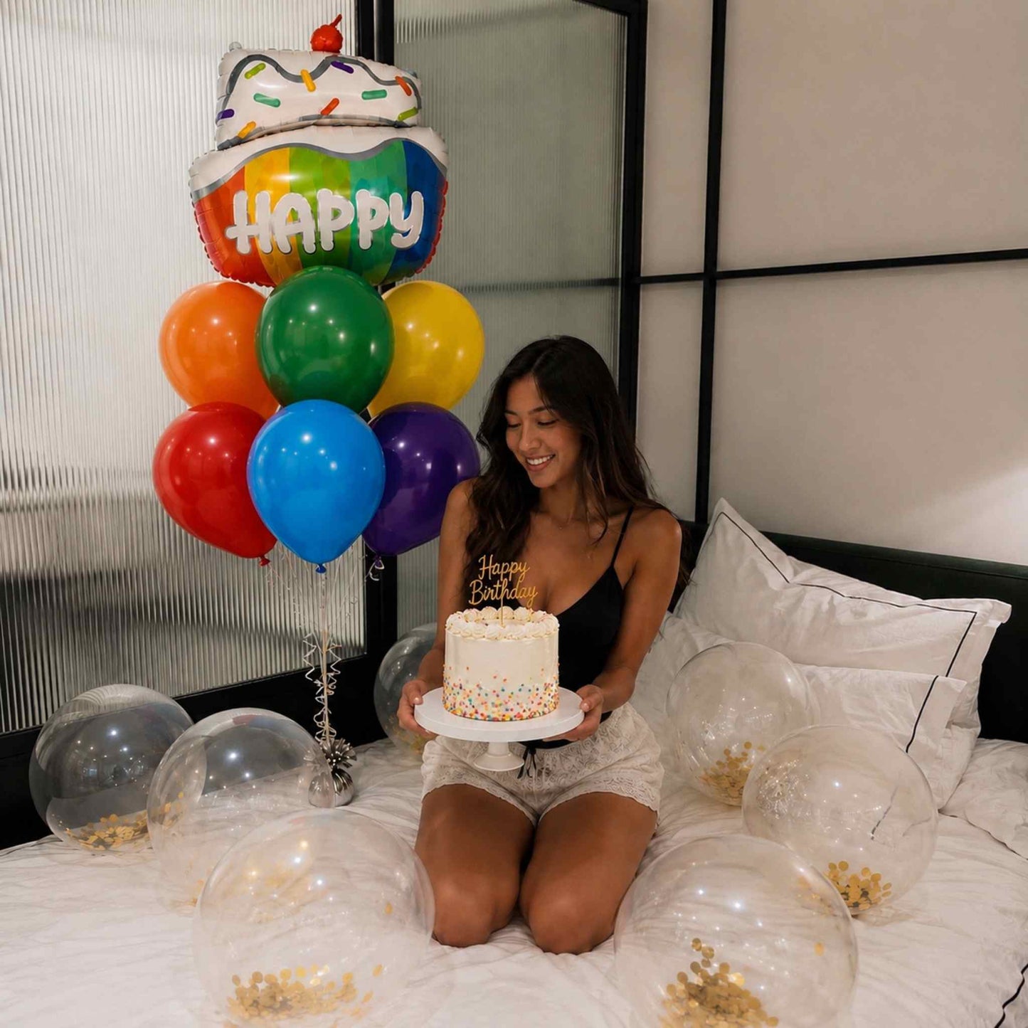 Birthday Cake Balloon Bouquet
