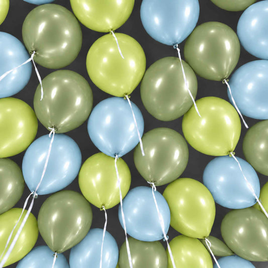 25 Dinosaur Green Forest Helium Ceiling Balloons