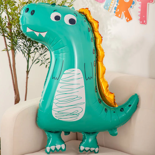 33 Inch Green Dinosaur Foil Balloon