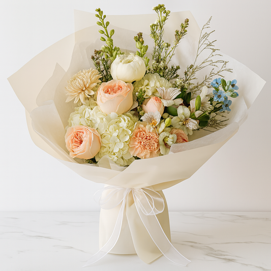 Soft Blooming Hydrangea Flower Bouquet