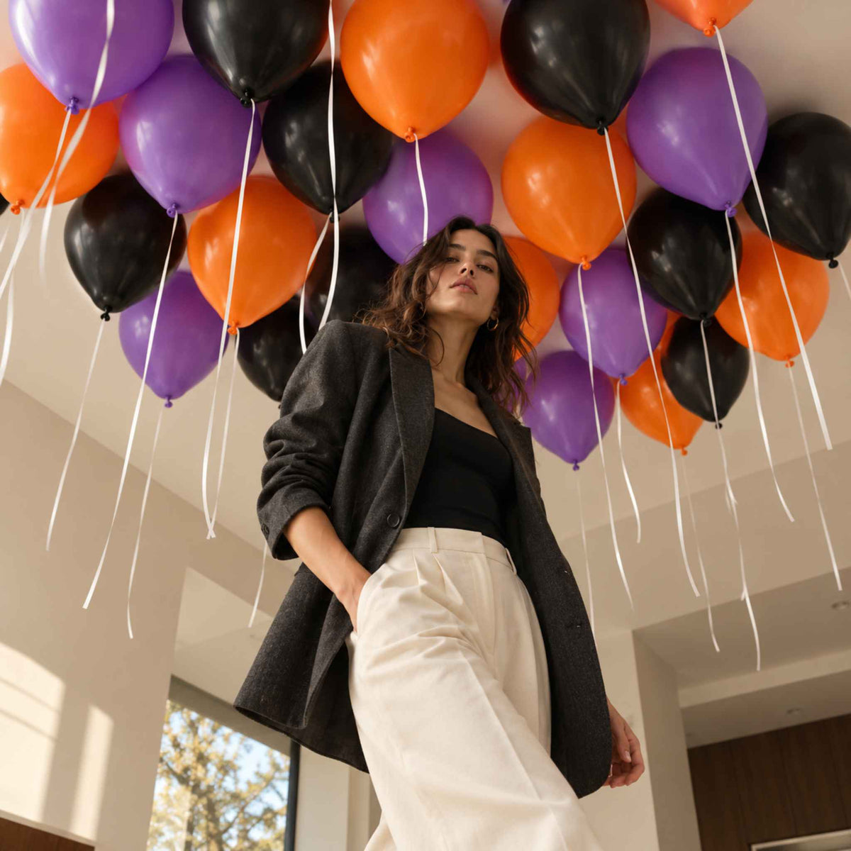 25 Halloween Classics Helium Ceiling Balloons