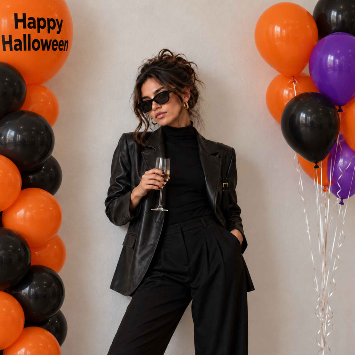 Halloween Party Balloon Columns Set
