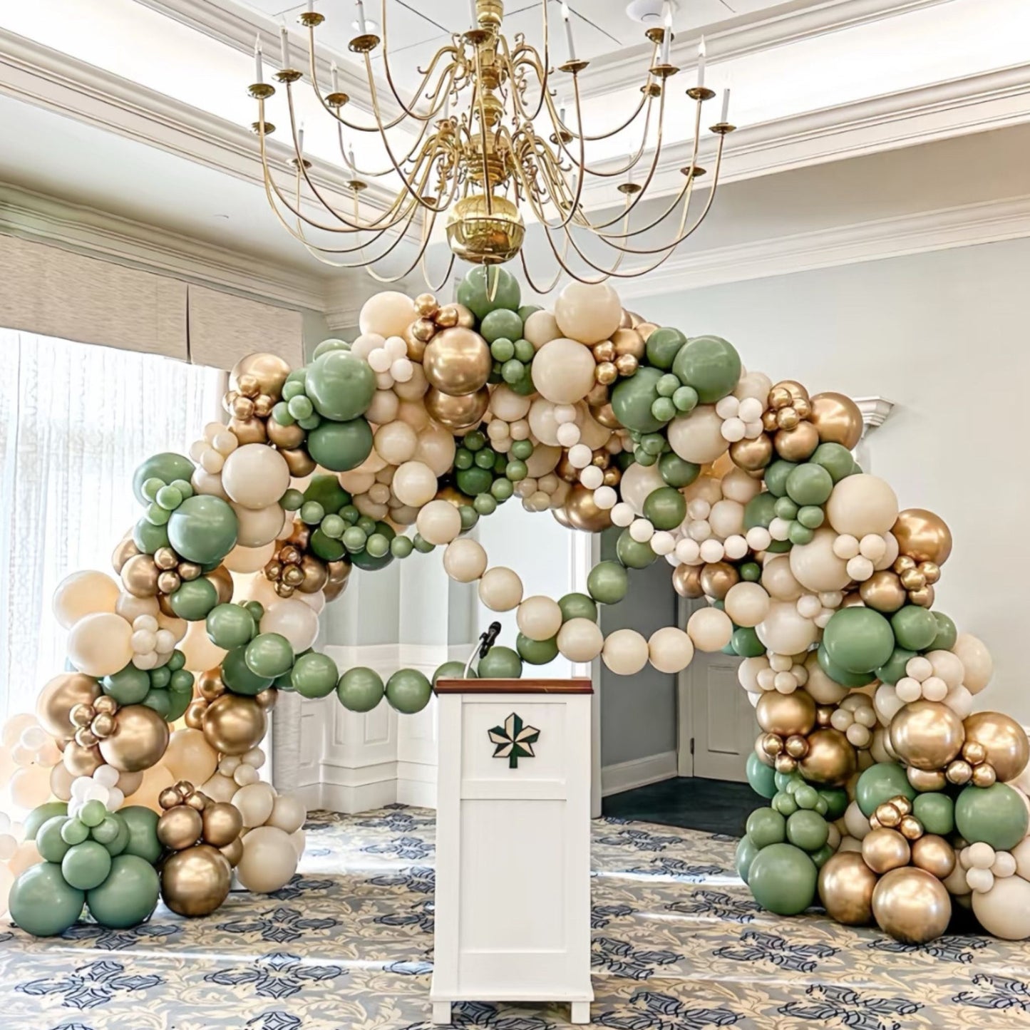 New Year Limited Edition Double Doorway Organic Balloon Arch