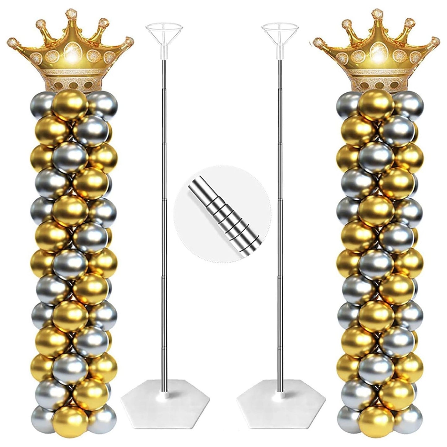 One Up Signature Balloon Doorway Arch Kit with Balloon Column