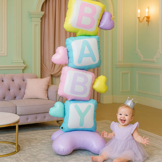 Baby Letter Block Stand Up Airloonz - Air Filled