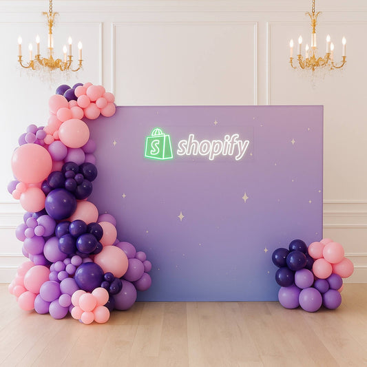 Organic Balloon Garland Duo Side