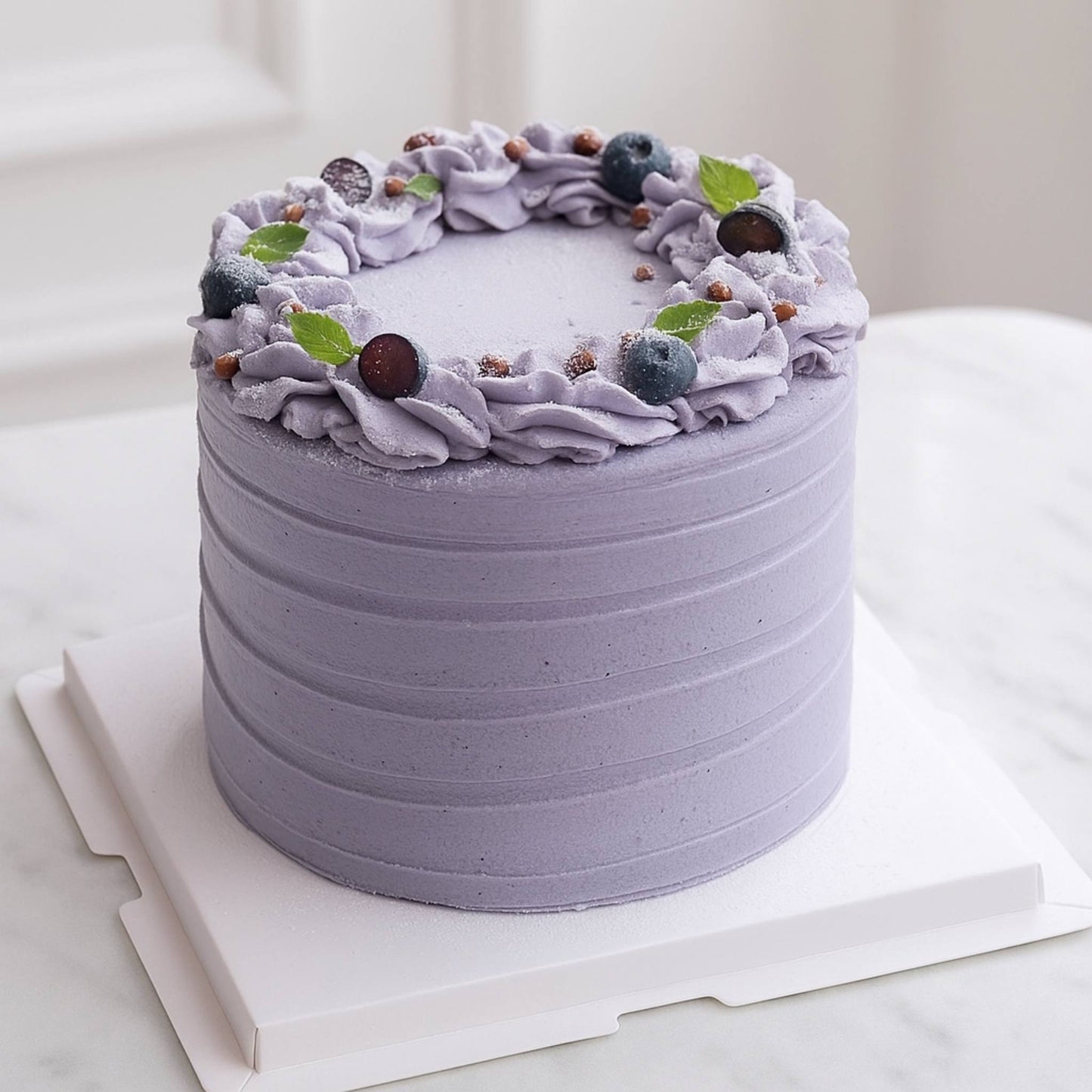 Purple Lilac Blueberry Classic Cake