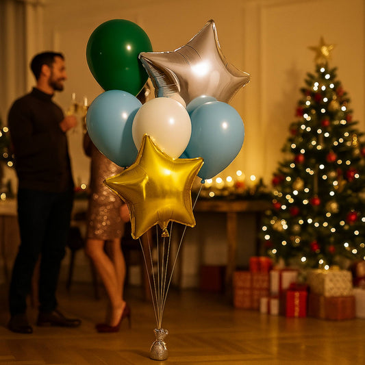 Sky shine star balloon bouquet of 6