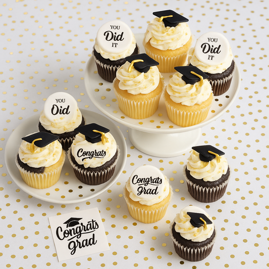 Congrats Yay Graduation Cupcake Set 12 Pack