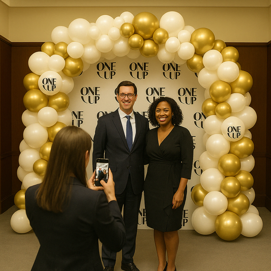 Business Corporate Full Door shape Balloon garland Set Up