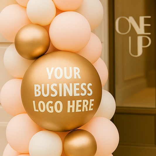 Custom Business Logo Organic Balloon Garland - The Luxury Entryway Decor Set