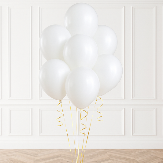 Snow White Party Helium Latex Balloon Bouquet of 7