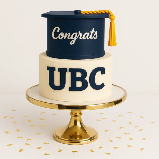 Classic Congrats Graduation Two Layer Cake