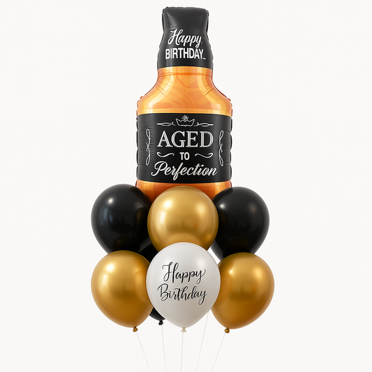 Classic Whiskey Bottle Birthday Bouquet