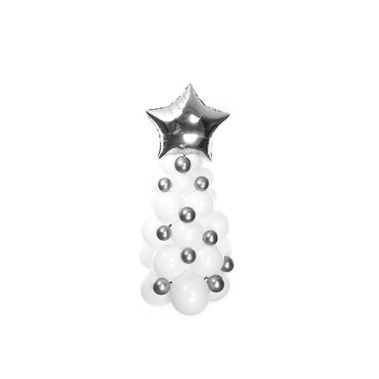 Christmas Tree White Balloon Table Centerpiece