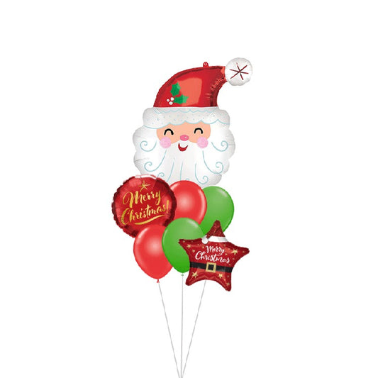 Santa Star Balloon Bouquet