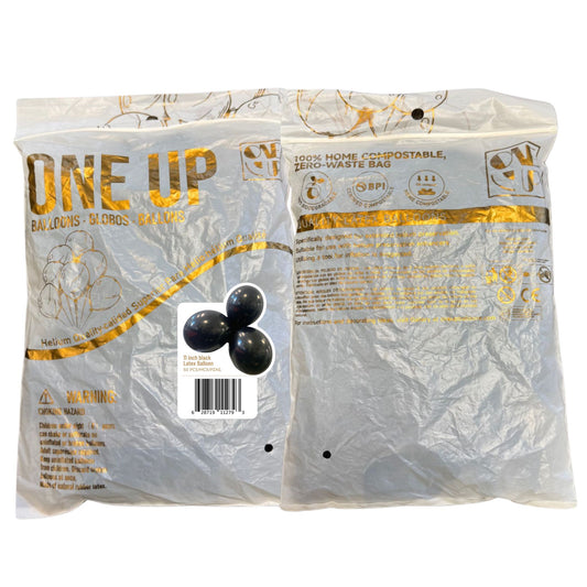Black 11 inch Latex Balloons (100PCS)