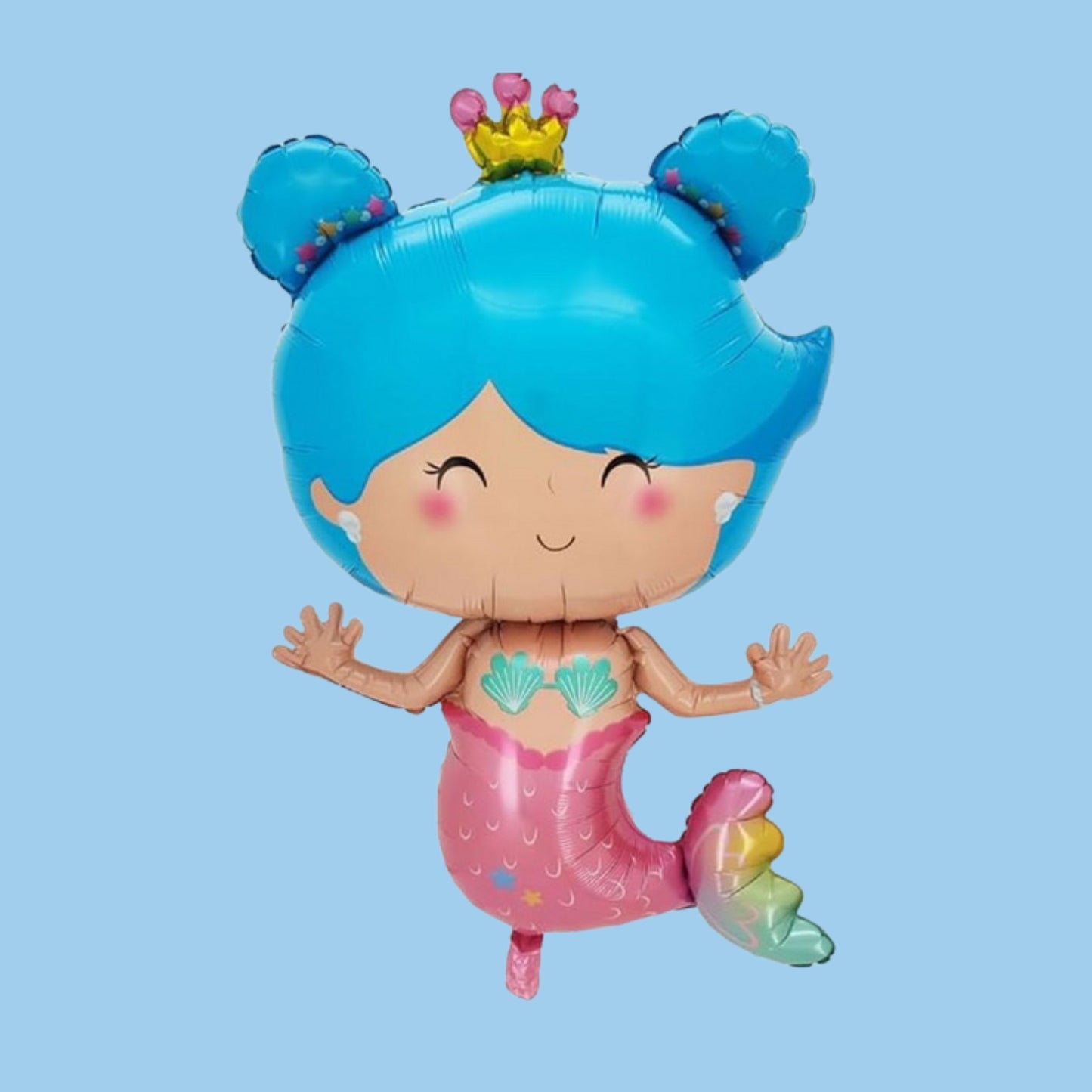 Ocean Queen Mermaid Foil Balloon Helium Filled