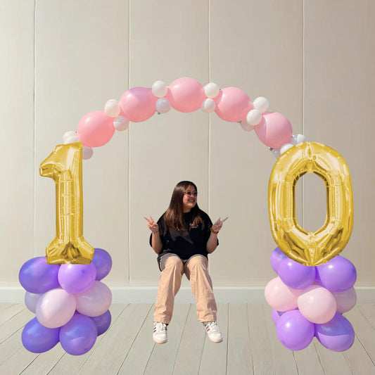 Birthday Party Fun Number Bridge Balloon Set