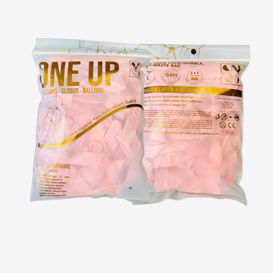 Pastel Pink 11 inch Latex Balloons (100PCS)