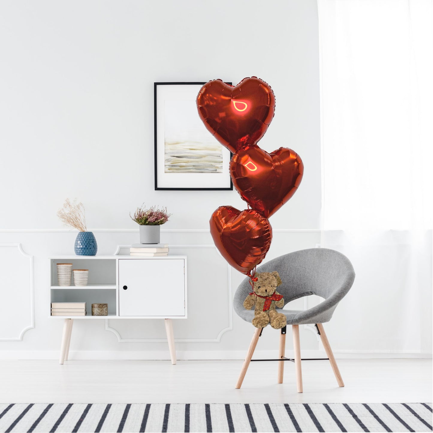 Charlie's Valentines heart balloons