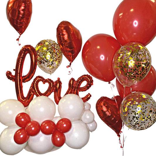 Valentine Love is complete Balloon Set