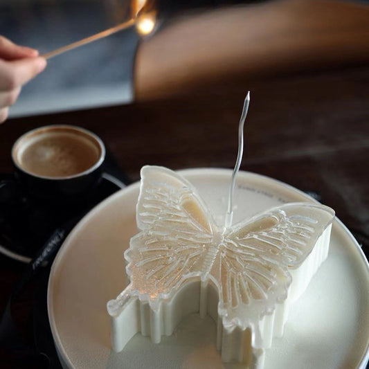 Elegant Ice Butterfly Cake 6 inch White Chocolate Raspberry Mousse