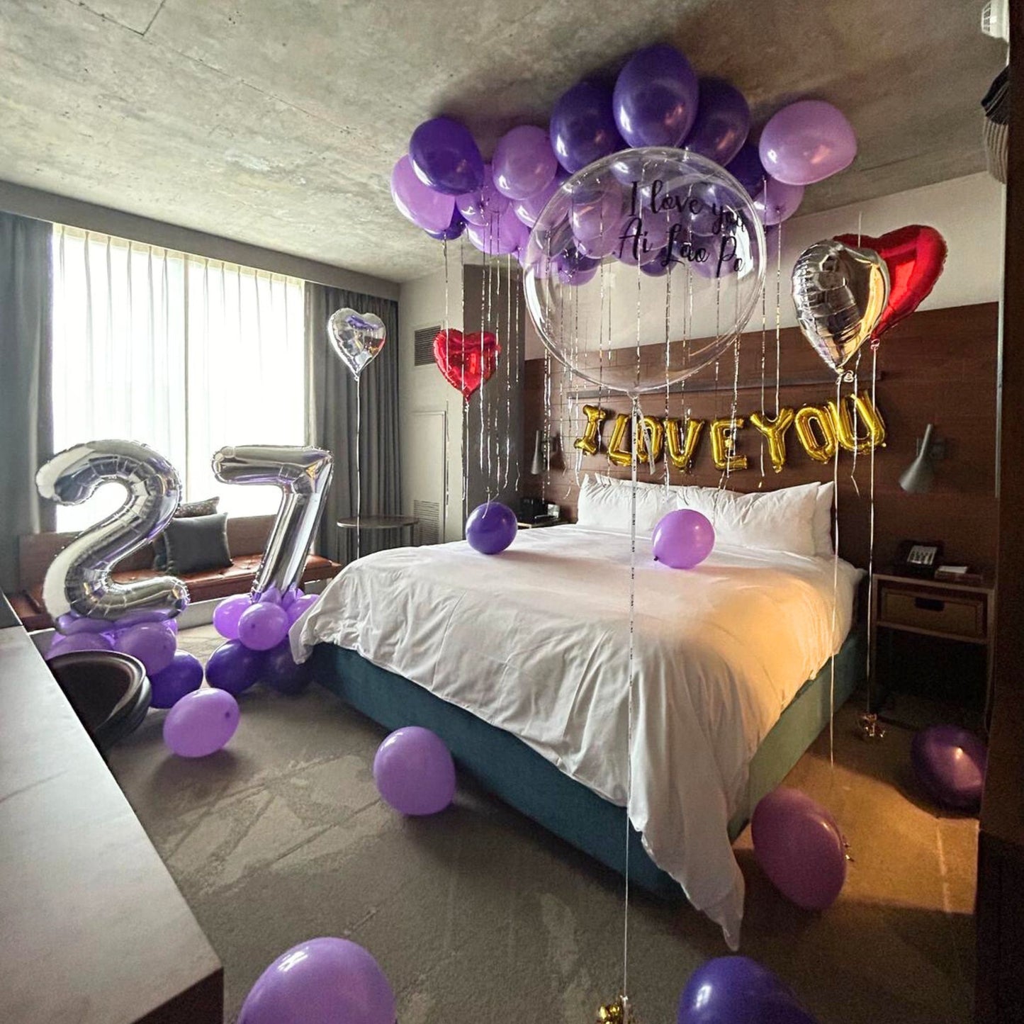 Purple Secret Garden Basic Balloon Package