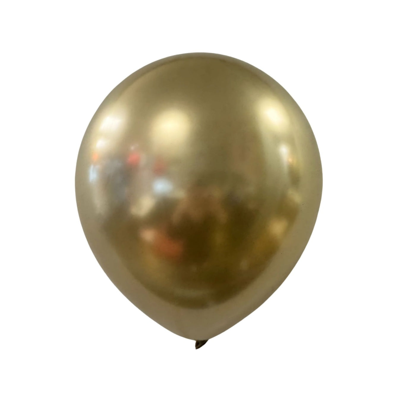 Gold balloon on a white background
