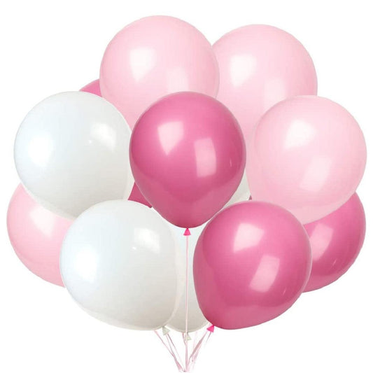 Pretty in pink helium balloon bouquet of 15 - ONE UP BALLOONS