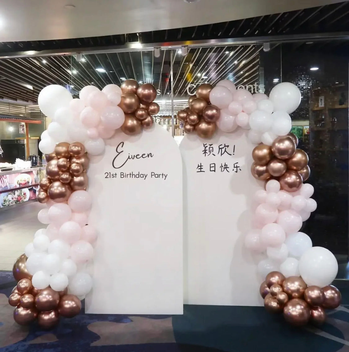 Princess balloon Garland Decoration Duo Panel Foam Board