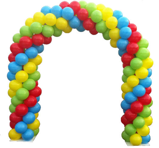 20 Foot Spiral Balloon Arch - ONE UP BALLOONS