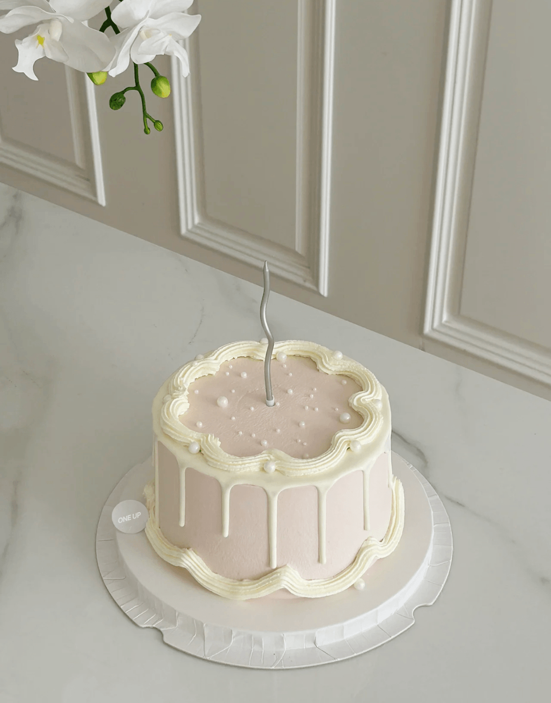 You are my world simple cream cake (candle may vary) - ONE UP BALLOONS