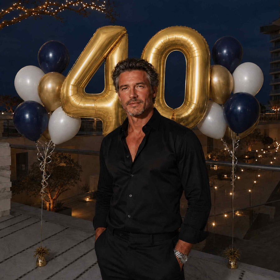 A 40th on the rooftop