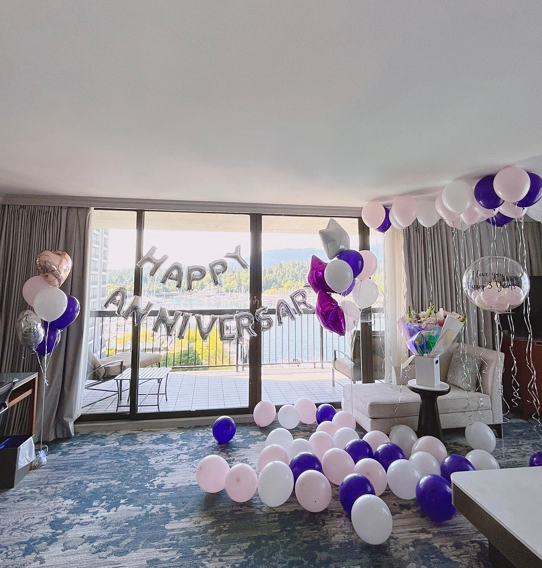 Celebrate Love in Style: One Up's Exquisite Anniversary Decoration at The Westin Bayshore Hotel Vancouver