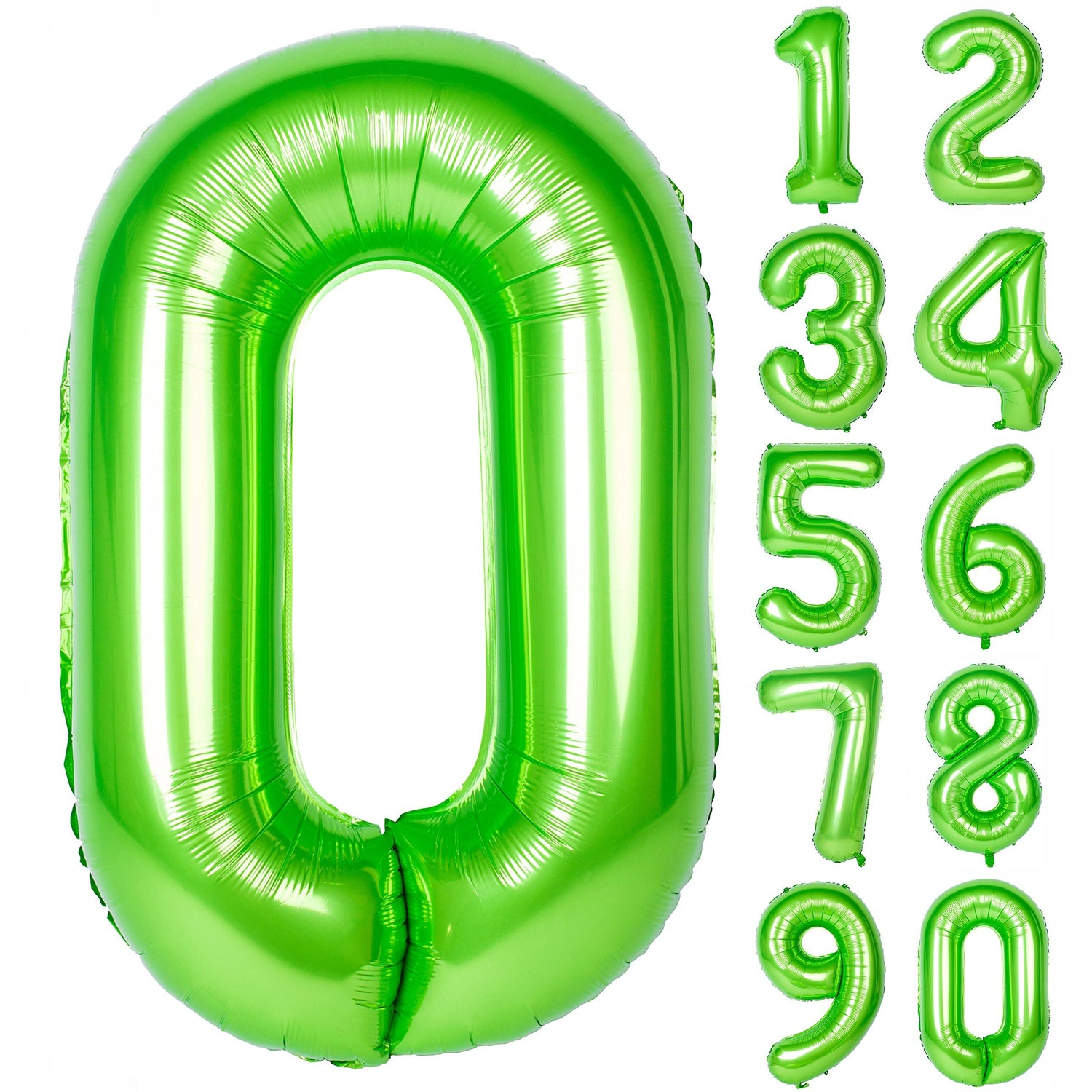 34 inch Green Foil Number Balloon