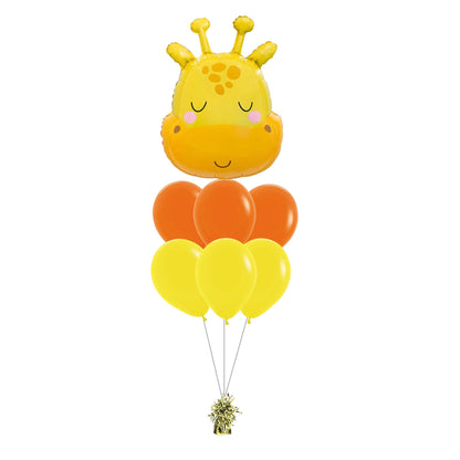 23 Inch Giraffe Head Foil Balloon Helium Filled Quality