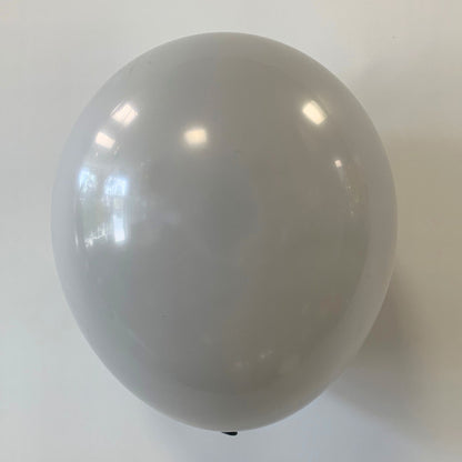 Gray balloon on a white background