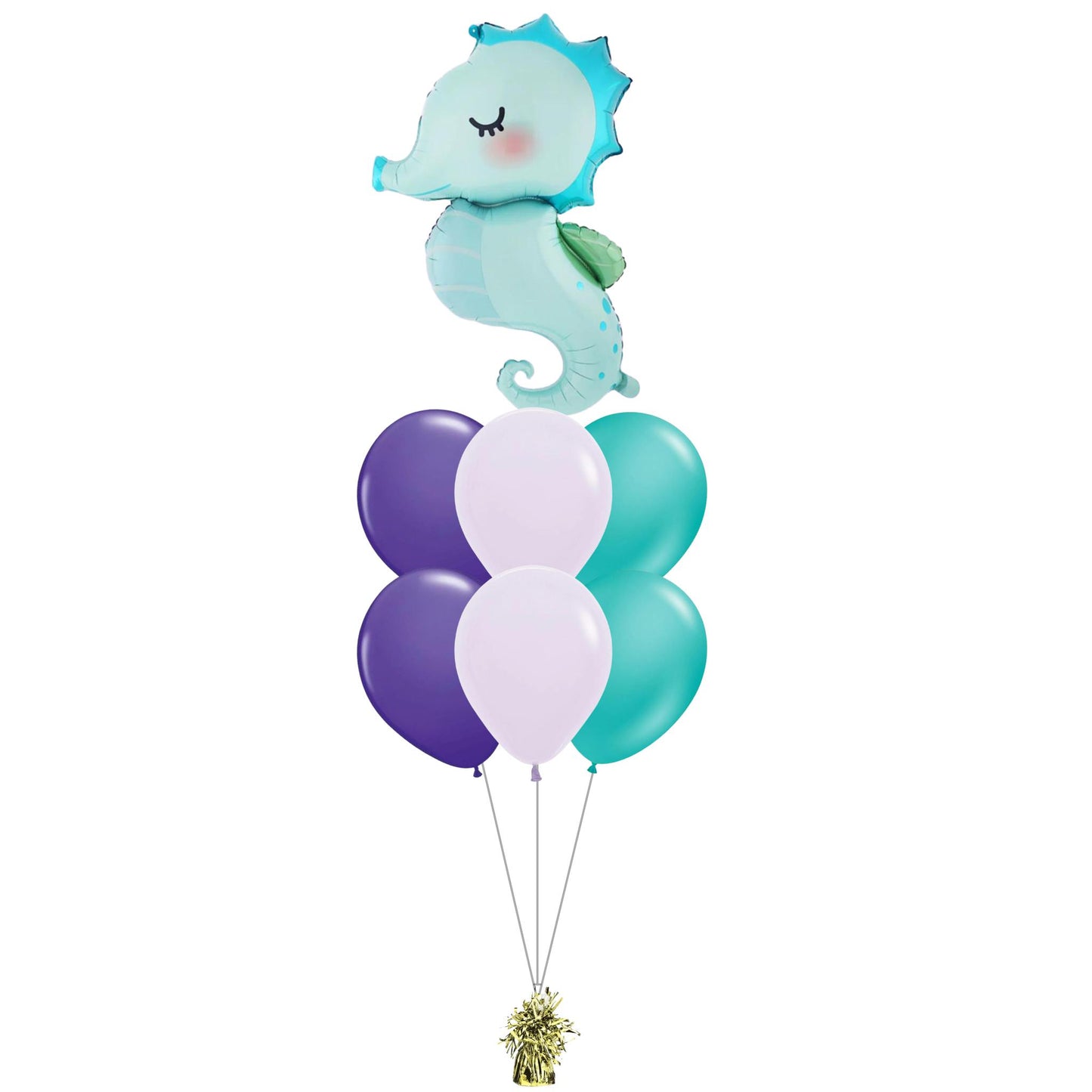 38 inch helium filled sea horse foil balloon