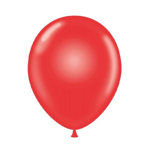 16 inch Red helium filled latex balloon